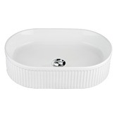 Expert Homewares Anika 490mm Ceramic Above Counter Basin with Pop-Up Waste