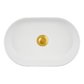 Expert Homewares Anika 490mm Ceramic Above Counter Basin with Pop-Up Waste