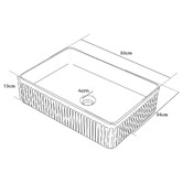 Expert Homewares Anika 500mm Above Counter Basin with Pop-Up Waste