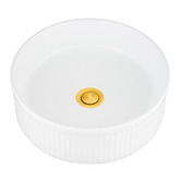 Expert Homewares Anika 370mm Ceramic Above Counter Basin with Pop-Up Waste