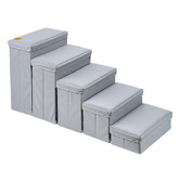 Expert Homewares Trixie 5 Step Foldable Pet Stairs with Storage