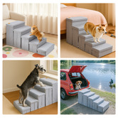 Expert Homewares Trixie 5 Step Foldable Pet Stairs with Storage