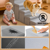 Expert Homewares Trixie 5 Step Foldable Pet Stairs with Storage