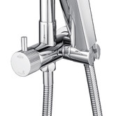 Expert Homewares Tully 325mm Gooseneck Short Twin Shower with Diverter