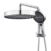 Expert Homewares Tully 325mm Gooseneck Short Twin Shower with Diverter