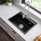 Expert Homewares Hayward 550mm Single Granite Kitchen Sink