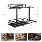 Expert Homewares Denuvo 2 Tier Slide-Out Under Sink Organiser