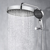 Expert Homewares Tully 325mm Gooseneck Short Twin Shower with Diverter