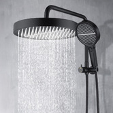 Expert Homewares Tully 325mm Gooseneck Short Twin Shower with Diverter