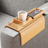 Expert Homewares Klein Bamboo Sofa Armrest Tray