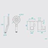 Expert Homewares Cammie Round Shower &amp; Tapware Bathroom Package