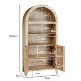 Expert Homewares Amira Arched Bookcase