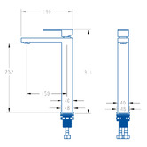 Expert Homewares Christensen Tall Basin Mixer