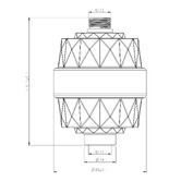Expert Homewares Purly 15 Stage Output Shower Filter For Shower Heads