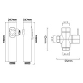 Expert Homewares Shelton Bidet Spray with Diverter