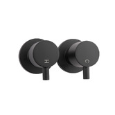 Expert Homewares Suri Short Twin Shower Tap Set
