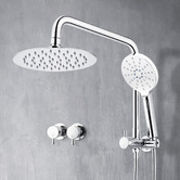 Expert Homewares Suri Short Twin Shower Tap Set