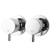 Expert Homewares Suri Short Twin Shower Tap Set