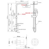 Expert Homewares Fletcher Twin Shower Tap Set