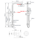 Expert Homewares Mikolaj Twin Shower Tap Set