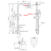 Expert Homewares Mikolaj Twin Shower Mixer Set