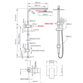 Expert Homewares Kaufman Twin Shower Mixer Set