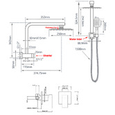 Expert Homewares Alessandro Short Twin Shower Mixer Set