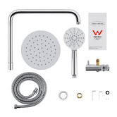 Expert Homewares Suri 200mm Short Twin Shower Mixer Set