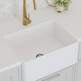 Expert Homewares Pierre 610mm Smooth Front Fireclay Kitchen Sink &amp; Mixer Package