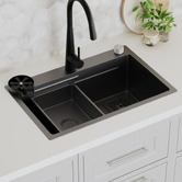 Expert Homewares Azelea 680mm Single Stainless Steel Kitchen Sink &amp; Accessories Package