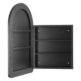 Expert Homewares Madrid 497mm Arch Mirrored Shaving Cabinet
