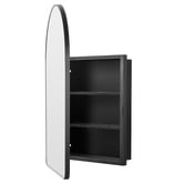 Expert Homewares Madrid 497mm Arch Mirrored Shaving Cabinet