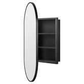 Expert Homewares Madrid 508mm Pill Mirrored Shaving Cabinet