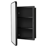 Expert Homewares Madrid 420mm Rectangular Mirrored Shaving Cabinet