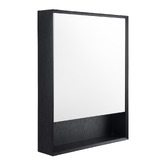 Expert Homewares Crovyn 600mm Mirrored Shaving Cabinet with Open Shelf