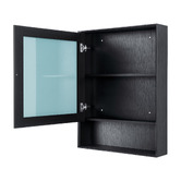 Expert Homewares Crovyn 600mm Mirrored Shaving Cabinet with Open Shelf