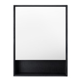 Expert Homewares Crovyn 600mm Mirrored Shaving Cabinet with Open Shelf