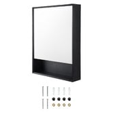 Expert Homewares Crovyn 600mm Mirrored Shaving Cabinet with Open Shelf
