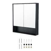 Expert Homewares Crovyn 750mm Mirrored Shaving Cabinet with Open Shelf