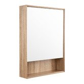 Expert Homewares Crovyn 600mm Mirrored Shaving Cabinet with Open Shelf