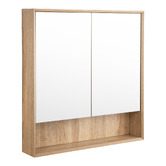Expert Homewares Crovyn 900mm Mirrored Shaving Cabinet with Open Shelf