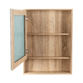 Expert Homewares Crovyn 600mm Mirrored Shaving Cabinet with Open Shelf