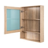 Expert Homewares Crovyn 600mm Mirrored Shaving Cabinet with Open Shelf