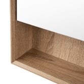 Expert Homewares Crovyn 600mm Mirrored Shaving Cabinet with Open Shelf