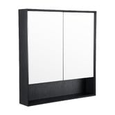 Expert Homewares Crovyn 750mm Mirrored Shaving Cabinet with Open Shelf
