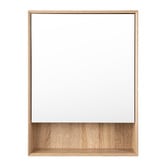 Expert Homewares Crovyn 600mm Mirrored Shaving Cabinet with Open Shelf