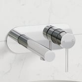 Expert Homewares Solander 210mm Straight Bath/basin Wall Mixer Set