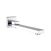 Expert Homewares Nero 250mm Bath/Basin Wall Spout &amp; Mixer Tap Set
