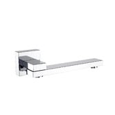 Expert Homewares Nero 250mm Bath/Basin Wall Spout &amp; Mixer Tap Set