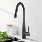 Expert Homewares Euro Round Fluted Pull Out Kitchen Sink Mixer